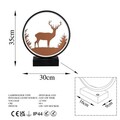 Lampa de masa, Shadow, 526SHD1137, Metal, Negru/Cupru