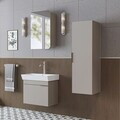 Set Dulap de Baie cu Chiuvetă și Oglindă (3 Piese), Hanah Home, 2940, PAL MELAMINAT, Gresie