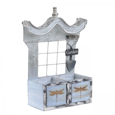 Suport decorativ pentru flori InArt, lemn, Garden