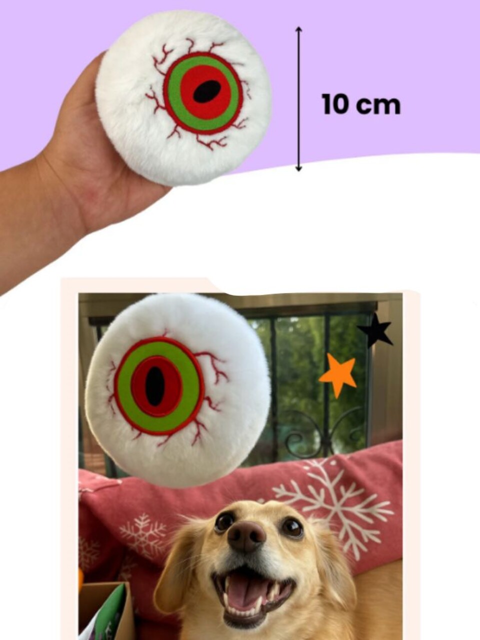 Jucărie pentru câini, Paws &amp; Whiskers, Havhav 1037, Alb/Negru - imagine 5