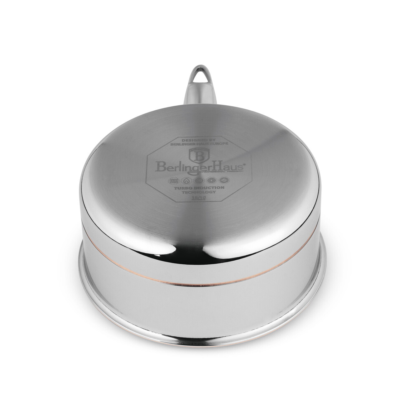 Cratita cu capac Berlinger Haus, Copper Touch, 16 cm, inox, argintiu - imagine 7