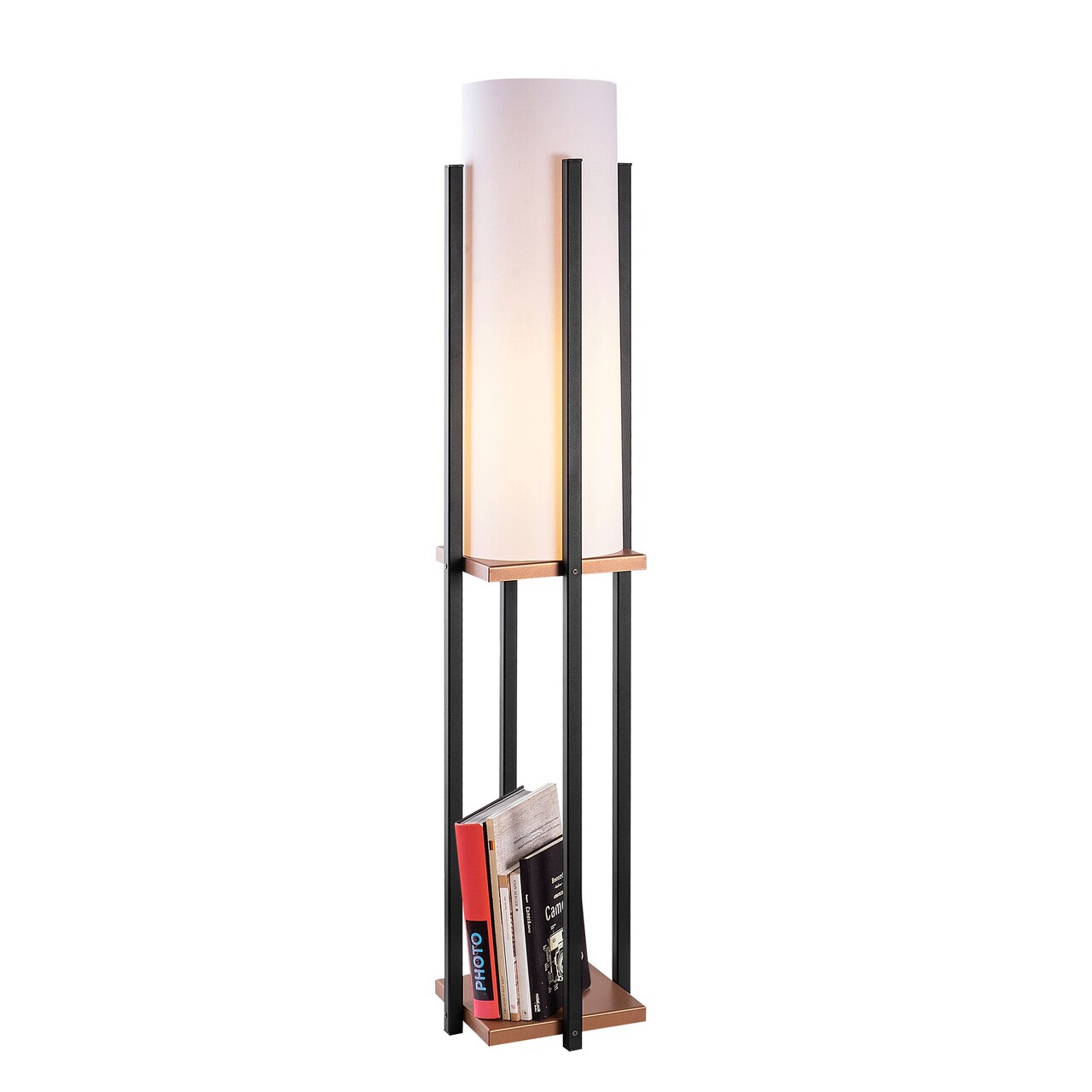 Lampadar, Lampana, 211LMP1113, Metal, Negru/Cupru