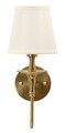 Aplica de perete Bucharest, Mauro Ferretti, 1 x E14, 20W, 15x22x38 cm, fier, auriu/alb