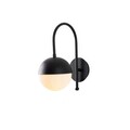 Aplica de perete, Tatum, 584TTM1971, Metal, Alb/Negru