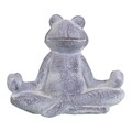 Decoratiune, Frog, Creaciones Meng, 7.8x10.8 cm, magneziu, gri