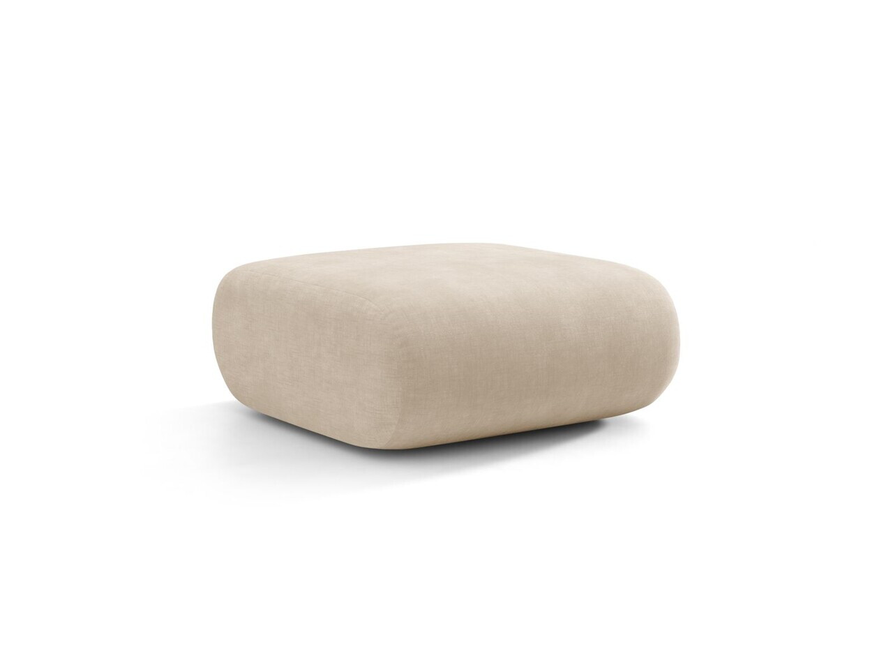 Taburet, Neo, Micadoni Home, 60x85x44 cm, tesatura Chenille, bej deschis — imaginea 3
