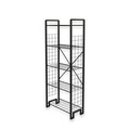 Corp biblioteca, Puqa Design, Kane, 30x60x156 cm, Metal, Negru