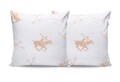 Set 2 fete de perna, 60x60 cm, 100% bumbac ranforce, Beverly Hills Polo Club, BHPC 031, roz somon