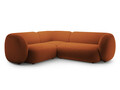 Coltar stanga 4 locuri, Kate, Micadoni, 252x220x76 cm, catifea, teracota