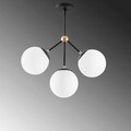 Lustra, Tatum, 584TTM1103, Metal, Alb/Negru