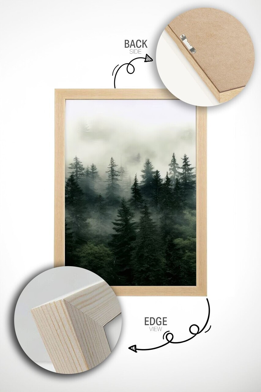 Tablou decorativ, Ersy2Lımodel19-Ahsap, Lemn masiv, MDF, Multicolor - view 2