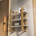 Raft de perete, Zena Home, Suno, Oud Stejar / Alb