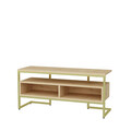 Comoda TV, Retricy, Merrion, 110x35x49.9 cm, PAL, Aur / Stejar