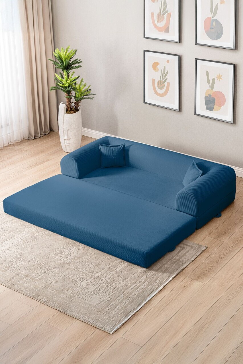 Canapea extensibila 3 locuri, Atelier del Sofa, 118FVL1302, Tesatura plus reiata, Albastru - view 5