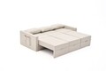 Canapea extensibila cu 3 locuri, Balcab Home, 825BLC4324, Cadru: 100% LEMN DE BRAD, Crem