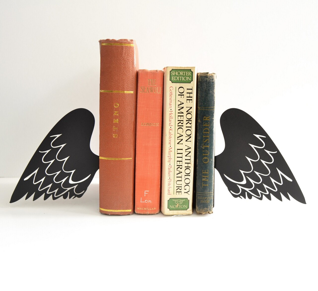 Opritor de carti, RT-MET-BOOKEND-001, Dimensiuni: 22 x 8,2 x 19 cm (2 bucăți), Negru