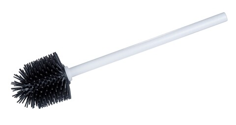 Perie pentru toaleta, wenko, 7.5 x 35 x 7.5 cm, duroplast/silicon, alb/negru
