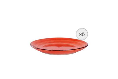 Set 6 farfurii pentru desert Gala Orange, Art of Dining by Heinner, 19 cm, ceramica, portocaliu