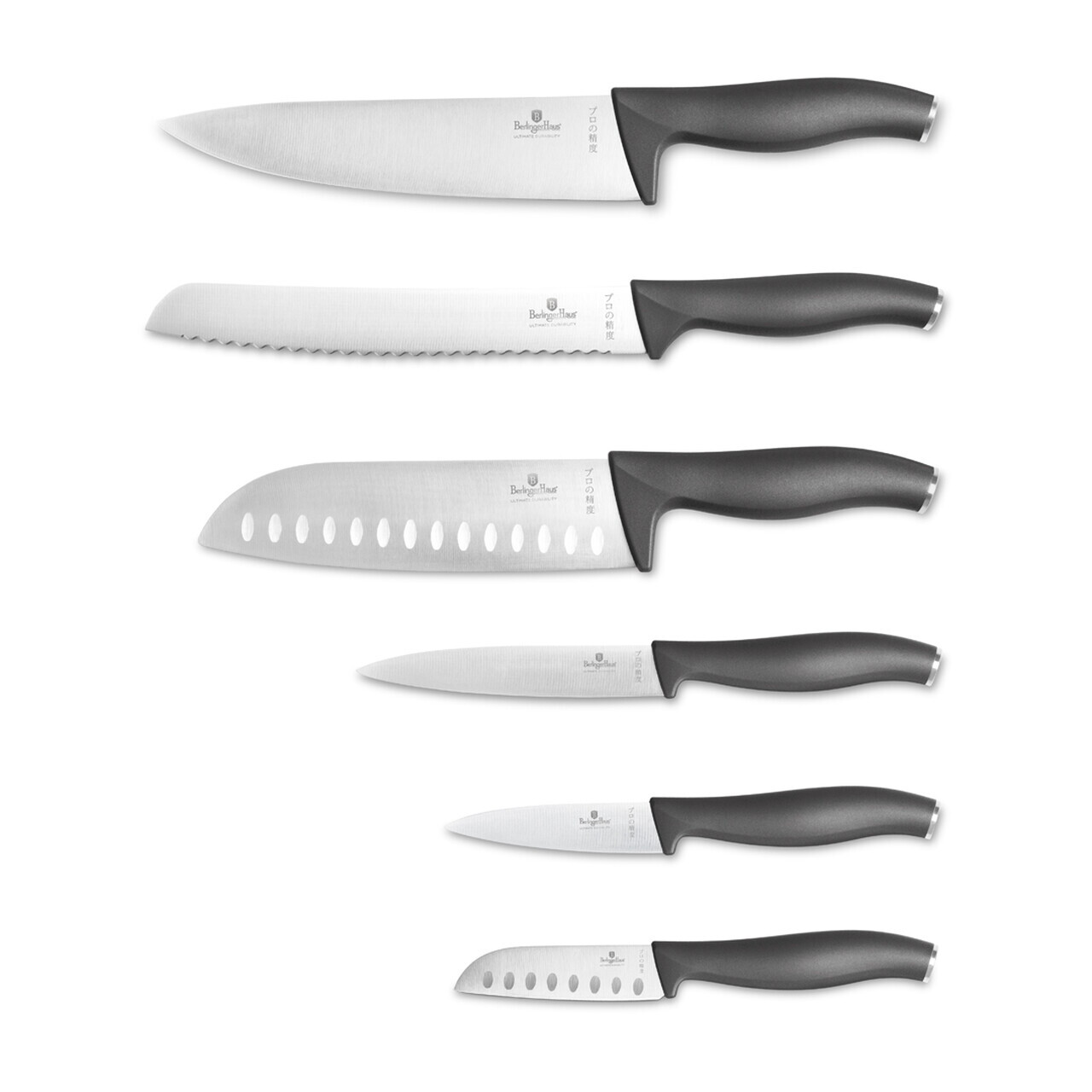 Set 6 cutite Berlinger Haus, Anthracite, inox, antracit mat - imagine 7