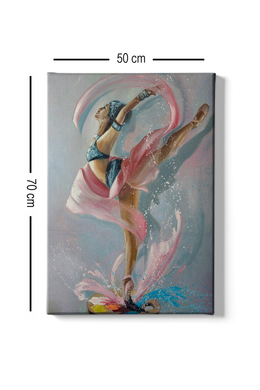 Tablou decorativ, Kanvas Tablo (50 x 70), Cadru: 100% LEMN (grosime: 3 cm), Multicolor - view 3