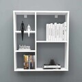 Raft de perete, Hanah Home, Myra, 70.8x74.5x20 cm, Alb