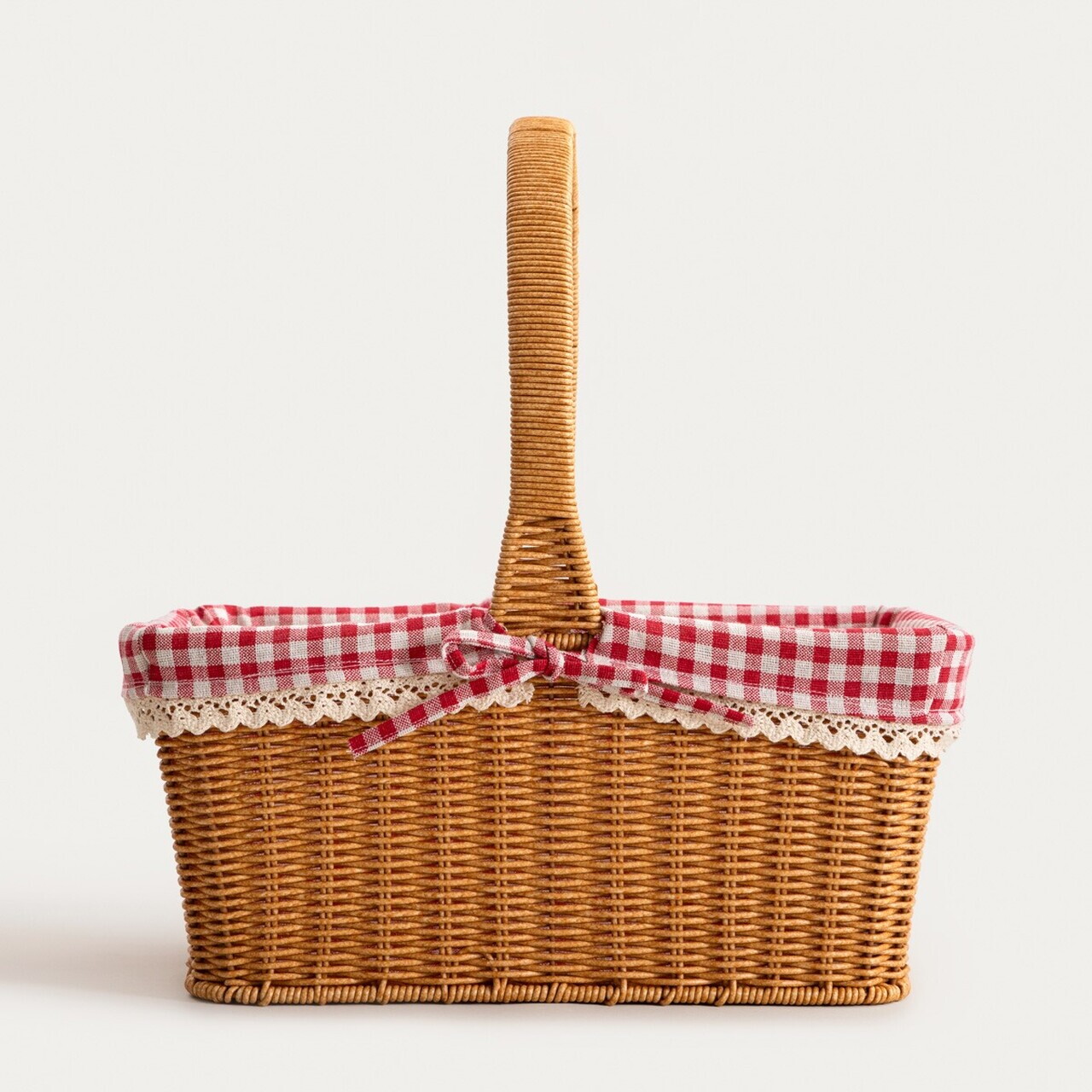 Cos de picnic Perlotte, Homla, 38x26x18 cm, plastic/in/poliester, natur - view 2