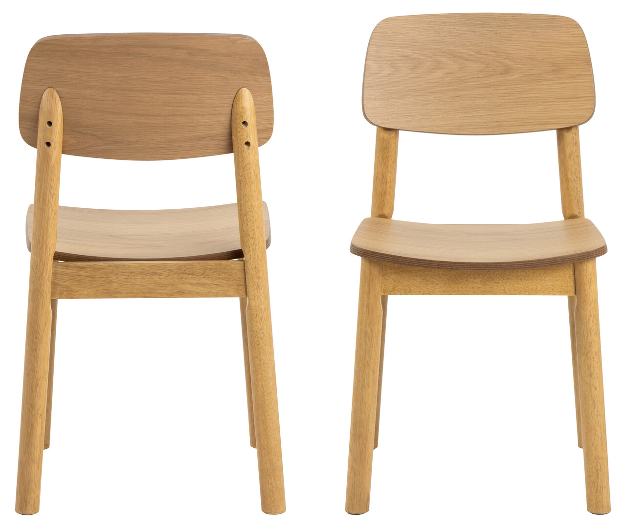 Scaun Barlow, Actona, 44x47.5x80 cm, MDF, stejar mat - view 8