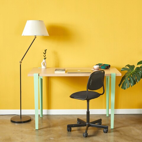 Birou, Logg, Eridanos, 120x75x60 cm, Lemn / Verde menta Logg