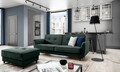 Canapea extensibila 3 locuri ELTAP, SO-BEL-38RIV, Bellis, 220x90x83 cm, lemn/poliester, verde inchis