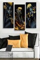 Set 3 tablouri decorative, MDF0042, MDF , 20 x 50 cm, 3 piese, Multicolor