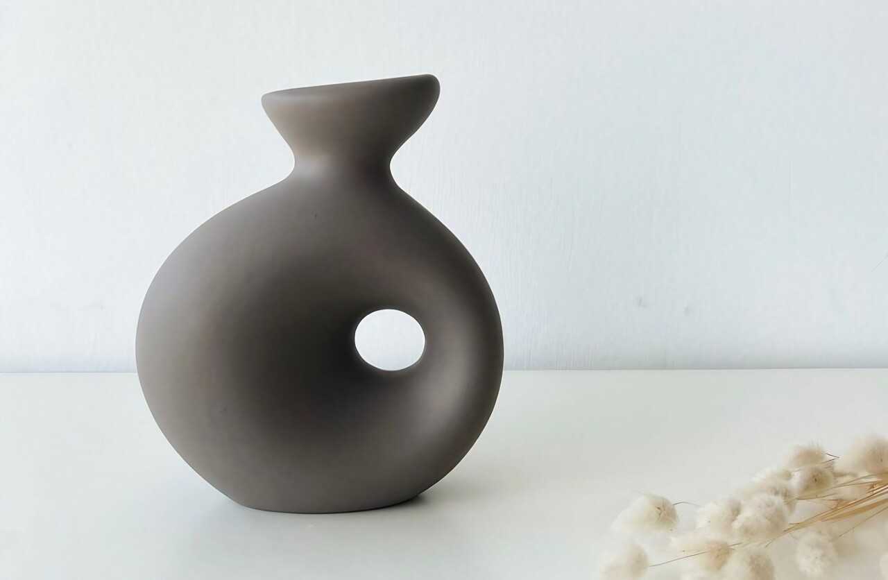 Vaza, CY0144, Ceramica, Gri