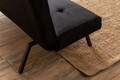 Canapea extensibila cu 3 locuri, Futon, 859FTN2900, Metal , Negru
