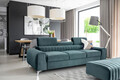 Canapea extensibila 3 locuri, ELTAP, SO-LAU-76MO, Laurence, 261x97x105 cm, lemn/poliester, albastru