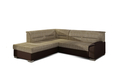 Coltar extensibil stanga 4 locuri ELTAP, BR08, Bergen, 247x214x83 cm, lemn/poliester, bej/maro inchis