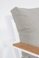 Set mobilier pentru gradina/terasa 4 piese Einar, Bizzotto, aluminiu/placaj/poliester, alb