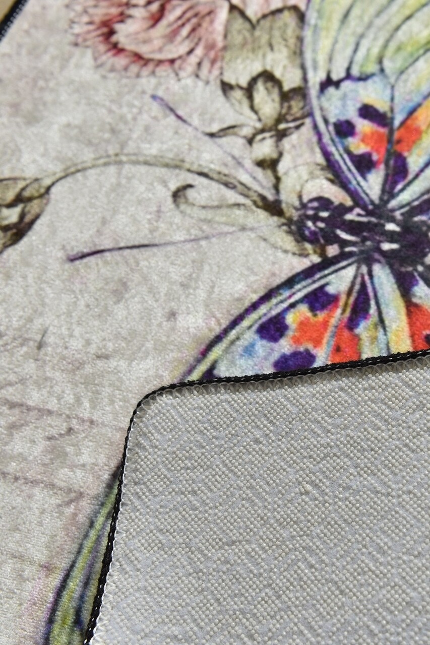 Set 2 covorase de baie Mariposa, Chilai, 50x60 cm/60x100 cm, multicolor - 2 | YEO