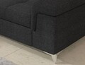 Coltar extensibil dreapta 4 locuri ELTAP, ERI-03, Eridano, 275x202x88 cm, lemn/poliester, gri antracit