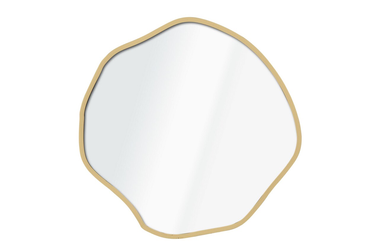 Oglinda decorativa, Lumisfera, Bowed 40 x 40, Auriu - 1 | YEO