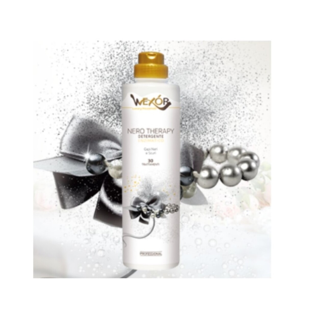 Detergent de rufe enzimatic pentru rufe negre&amp;denim, Nero Therapy, 750 ml, Wexor - imagine 2