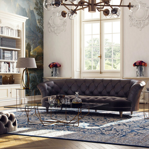 Canapea 3 locuri, ndesign, 291nds1321, lemn, maro