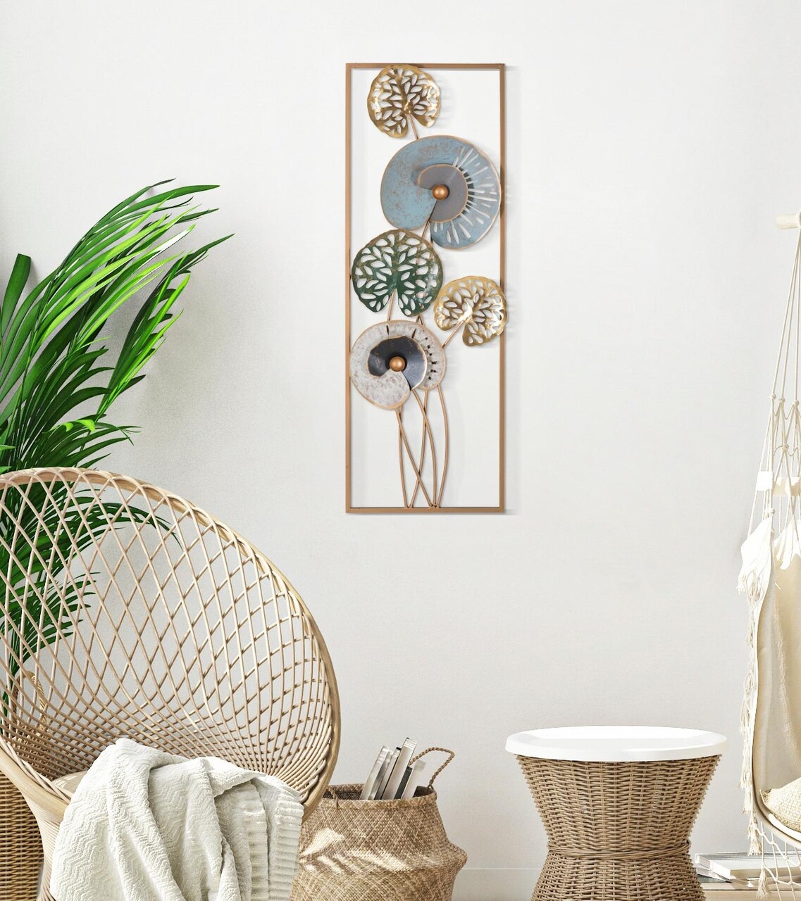 Decoratiune de perete 3D Gloth-A, Mauro Ferretti, 31.2x90 cm, fier, multicolor - 1 | YEO
