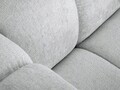 Canapea 5 locuri, Lupine, Micadoni Home, BL, 318x87x70 cm, poliester chenille, gri deschis
