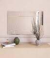 Oglinda decorativa, Siam, Akol, 50x75x2.2 cm, MDF , Alb