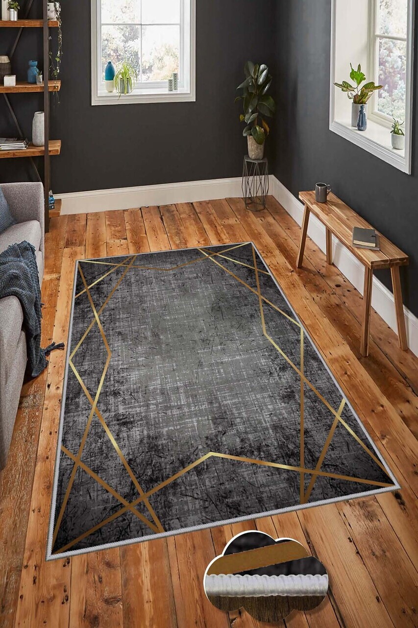 Covor Hmnt753 100x150 cm Poliester Multicolor