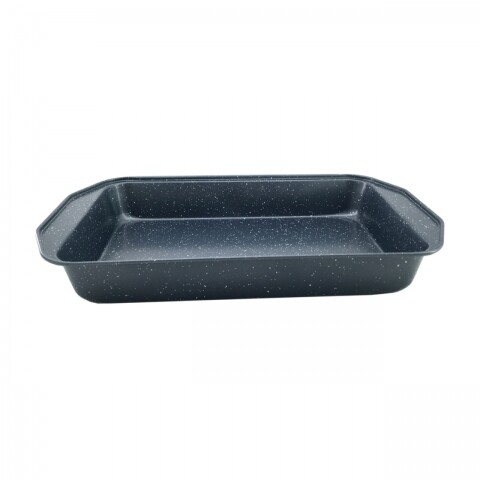 Tava pentru cuptor non-stick, Vanora Home,  39 x 26 x 5.5 cm, otel carbon, negru