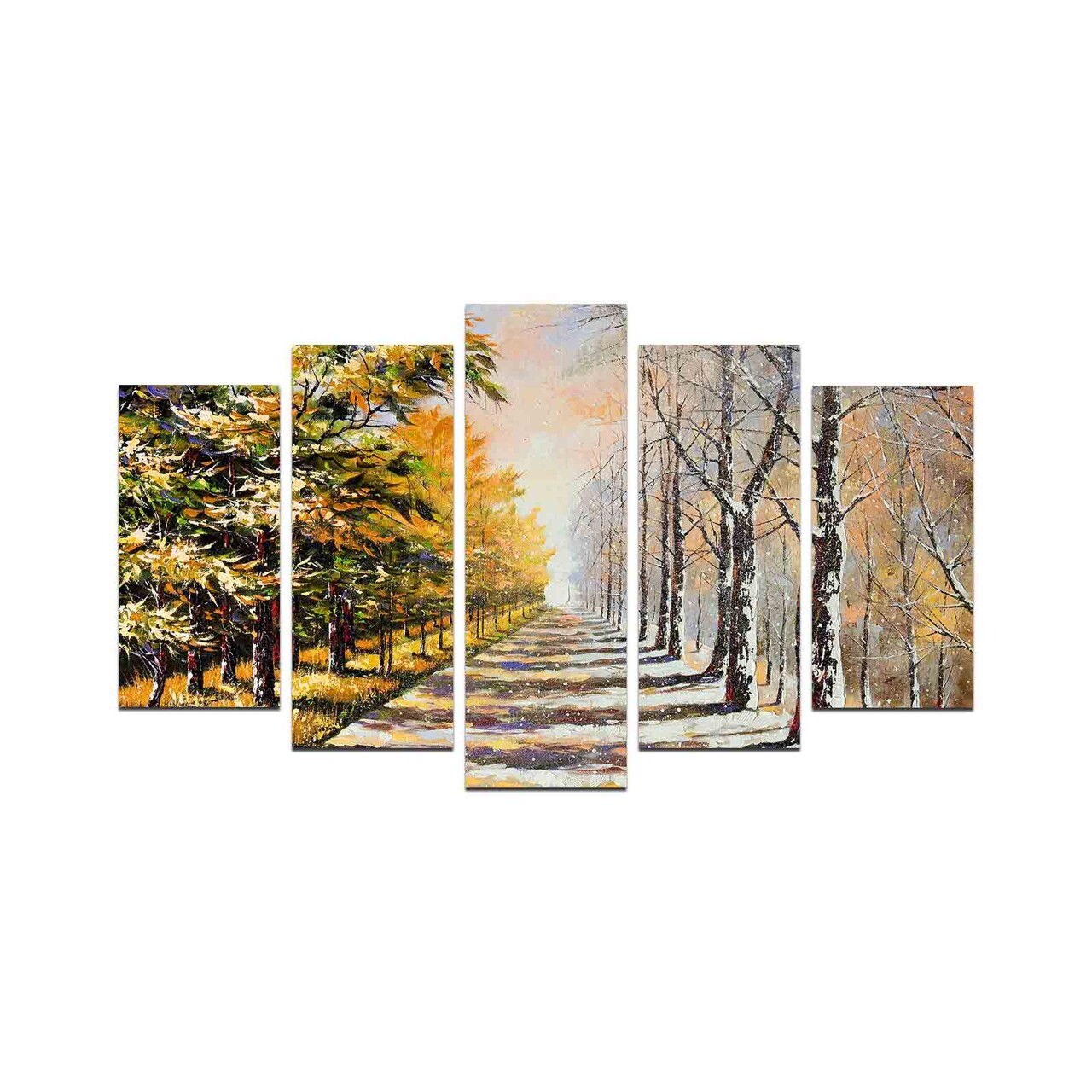 Set 5 tablouri decorative, 5M-4, 20 x 60 cm, Multicolor - view 2