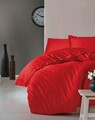 Lenjerie de pat pentru o persoana Single XL (DE), Elegant - Red, Cotton Box, Bumbac Satinat