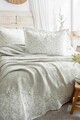 Set cuvertura de pat dubla 3 piese, L'essentiel Maison, Pamela, Gri deschis