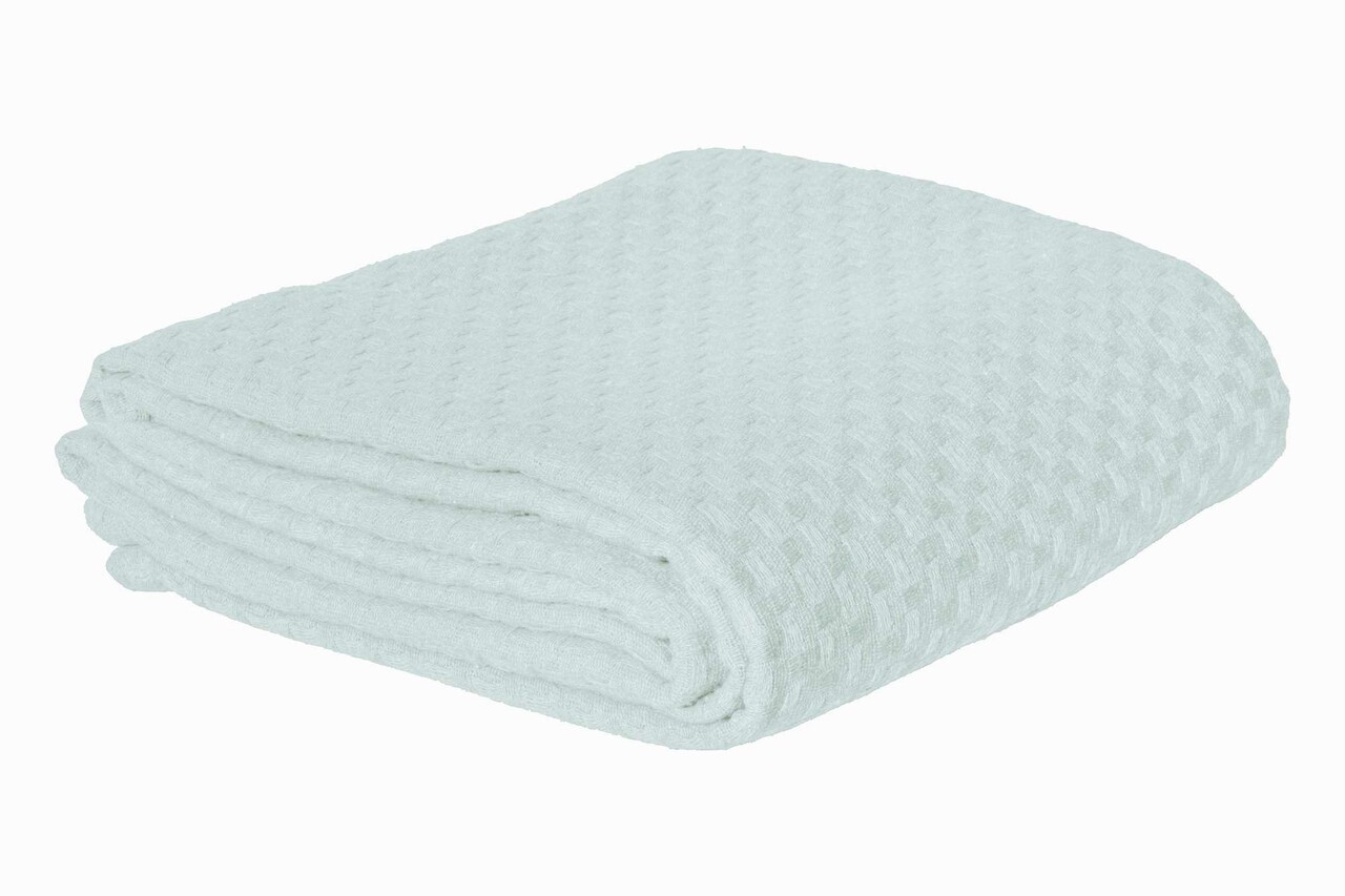 Cuvertura matlasata dubla, Hasır - Mint, ICF Bedroom, Bumbac