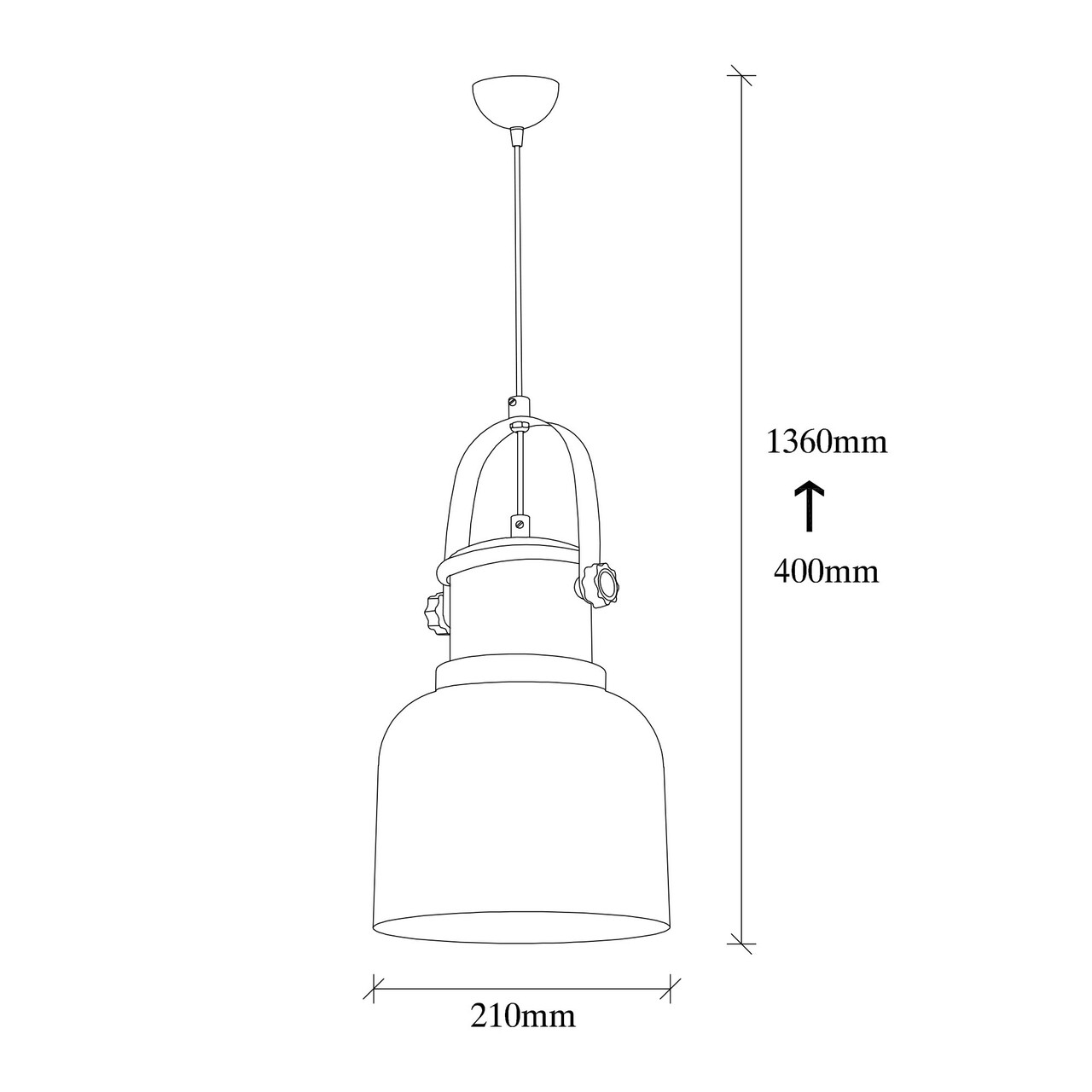 Lustra, Tatum, 584TTM1303, Metal, Cupru / Vintage - 2 | YEO